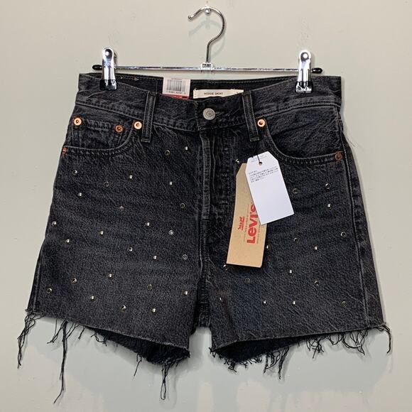 NWT Levis Wedgie Fit Bling Bling‎ High Rise Shorts - Picture 2 of 8